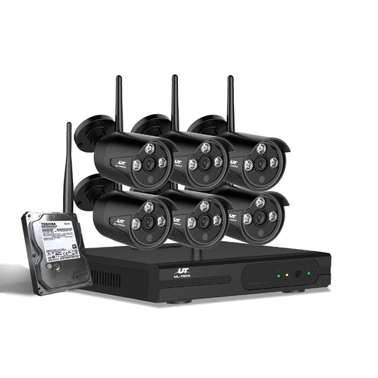 UL-tech 3MP Wireless CCTV Security System Camera Home Set Outdoor 1TB IP 8CH